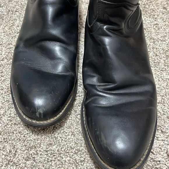 Men’s vintage black Justin cowboy western boots. Size 7.5D - Picture 4 of 7